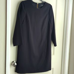 J.Crew Black Long-Sleeve Suiting Dress